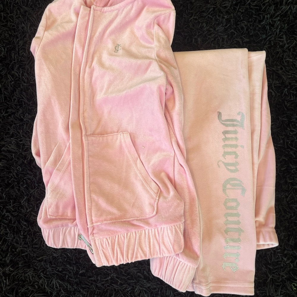 Juicy Couture Pink Velour Tracksuit